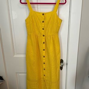 J Crew NWT Eyelet midi dress